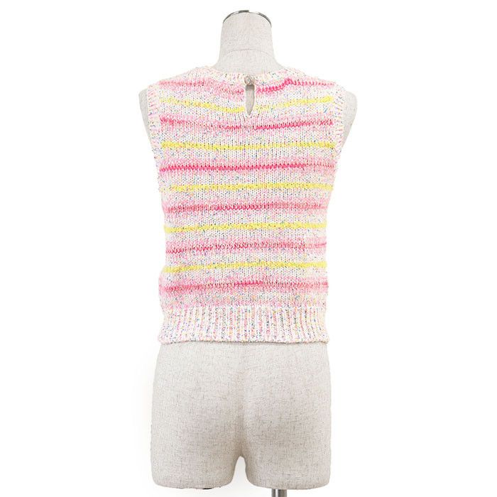 Chanel Chanel Chanel P76454 Cotton Blend Knit Vest Cotton Tops P76454 DUTY FREE for USA Size ONE SIZE - 8 Thumbnail