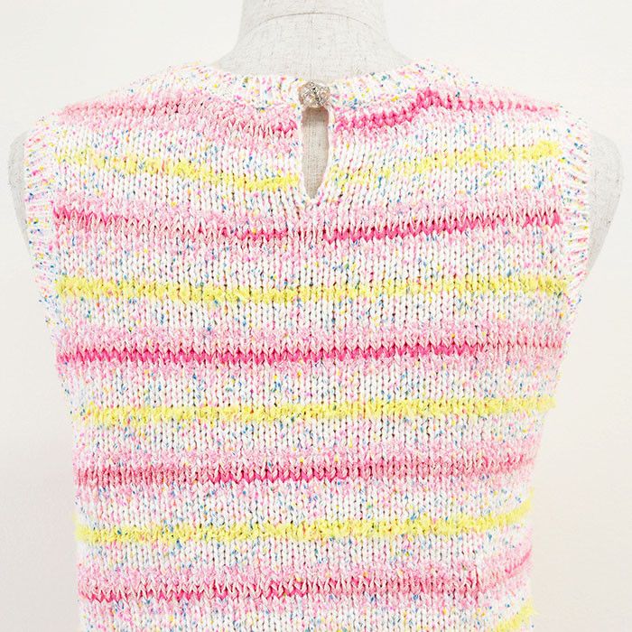 Chanel Chanel Chanel P76454 Cotton Blend Knit Vest Cotton Tops P76454 DUTY FREE for USA Size ONE SIZE - 14 Thumbnail