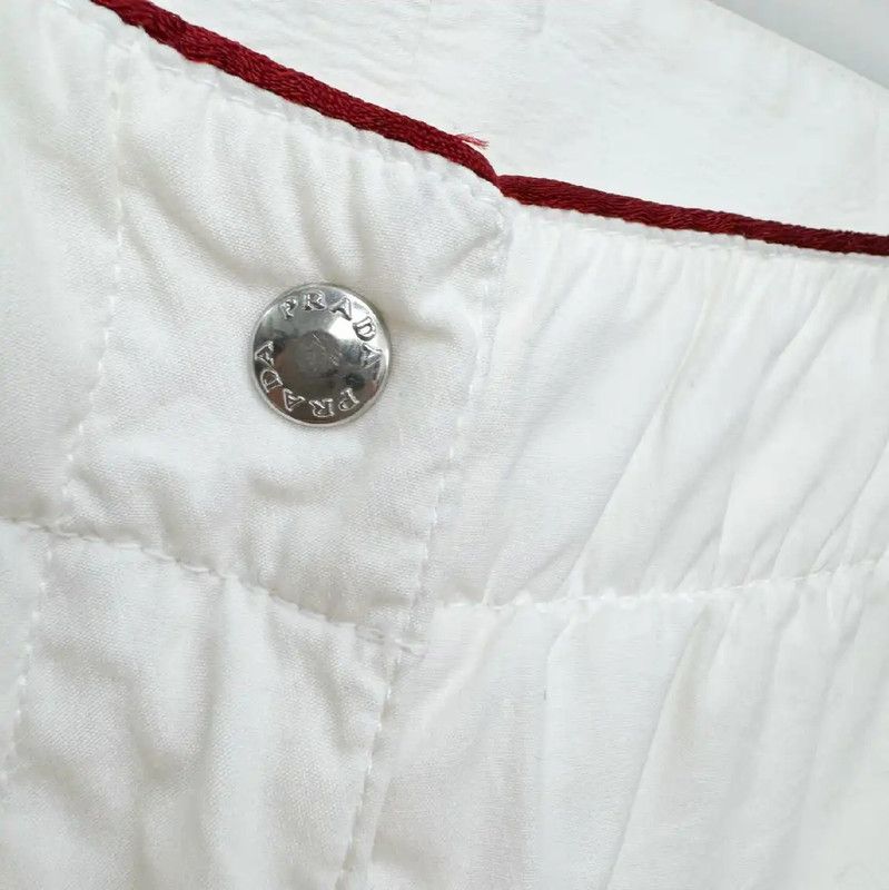Prada Prada Women's Casual Pants in White Size 23" - 6 Thumbnail