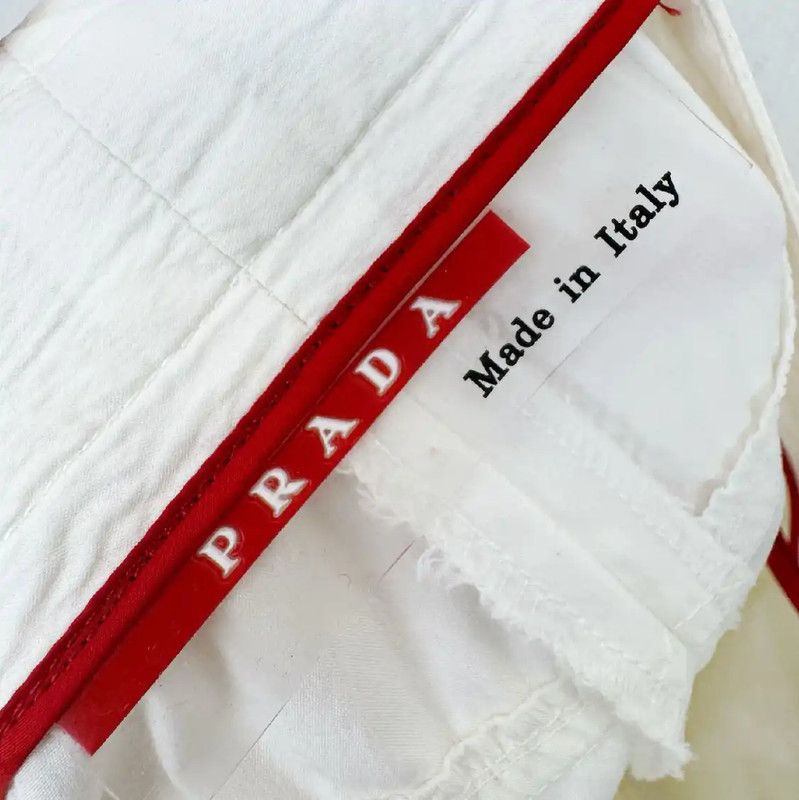 Prada Prada Women's Casual Pants in White Size 23" - 4 Thumbnail