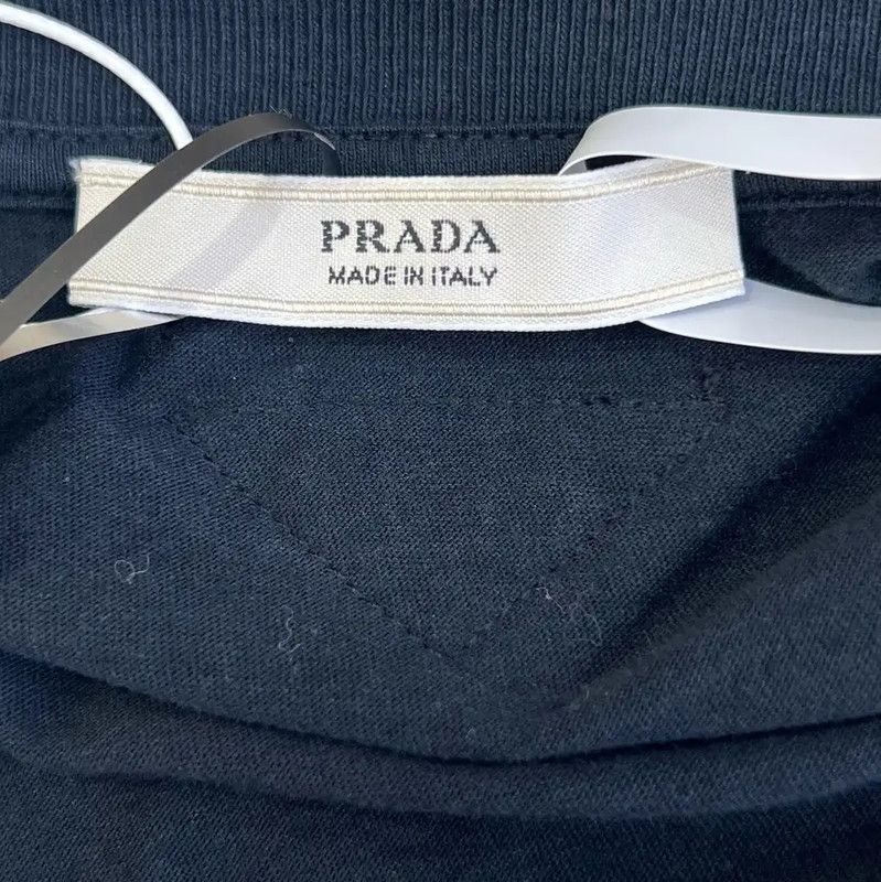 Prada Prada Black Cotton Short Sleeve T-Shirt Size XS / US 0-2 / IT 36-38 - 5 Thumbnail