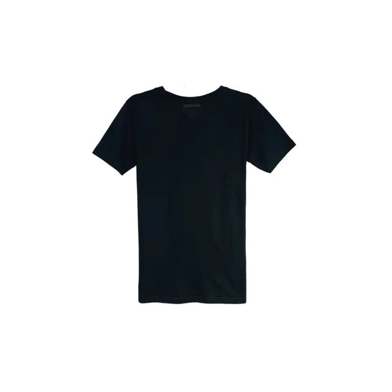 Prada Prada Black Cotton Short Sleeve T-Shirt Size XS / US 0-2 / IT 36-38 - 2 Thumbnail
