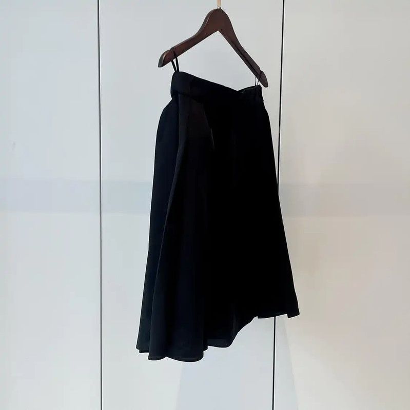 Prada Prada Black Summer Midi Skirt for Women Size 22" - 2 Thumbnail