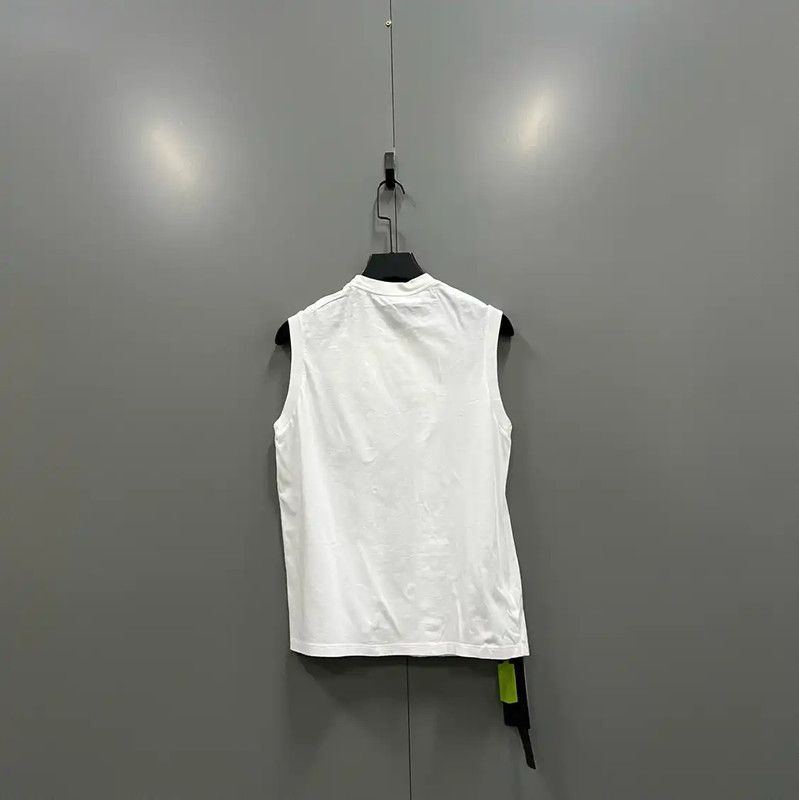 Prada Prada Sleeveless White Cotton Summer Top Size XS / US 0-2 / IT 36-38 - 4 Thumbnail