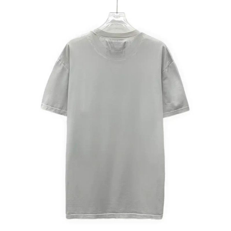 Prada Prada Gray Cotton Women's T-Shirt Size M / US 6-8 / IT 42-44 - 2 Thumbnail