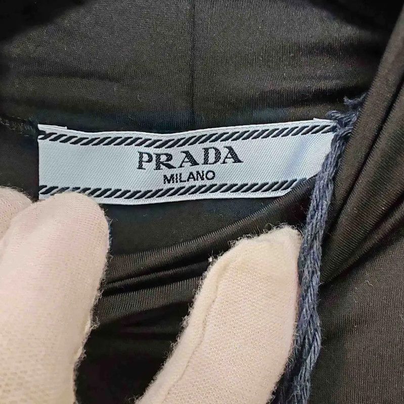 Prada Prada Black Nylon Women's T-Shirt Size M / US 6-8 / IT 42-44 - 3 Thumbnail