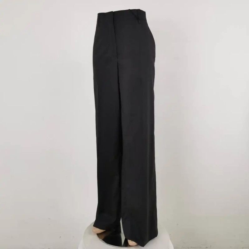 Prada Prada Black Knitted Women's Casual Trousers Size 30" / US 8 / IT 44 - 2 Thumbnail