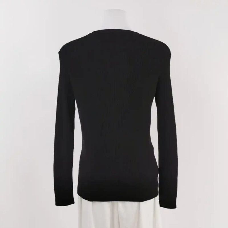 Prada Prada Black Knit Sweater for Women Size M / US 6-8 / IT 42-44 - 2 Thumbnail