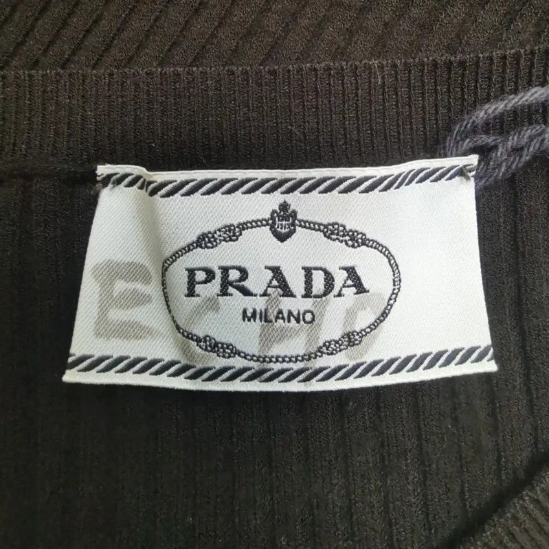 Prada Prada Black Knit Sweater for Women Size M / US 6-8 / IT 42-44 - 4 Thumbnail