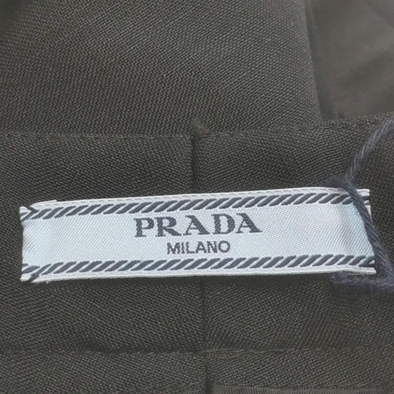 Prada Prada Black Embroidered Mohair Casual Pants Size 23" - 5 Thumbnail