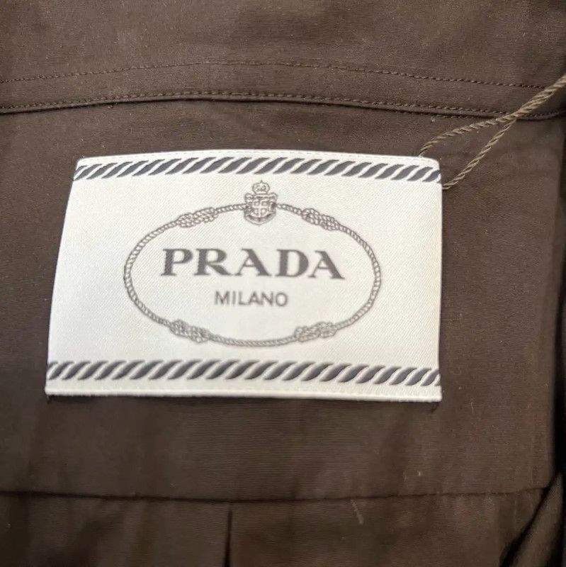 Prada Prada Black Cotton Summer Button-Up Shirt Size S / US 4 / IT 40 - 5 Thumbnail