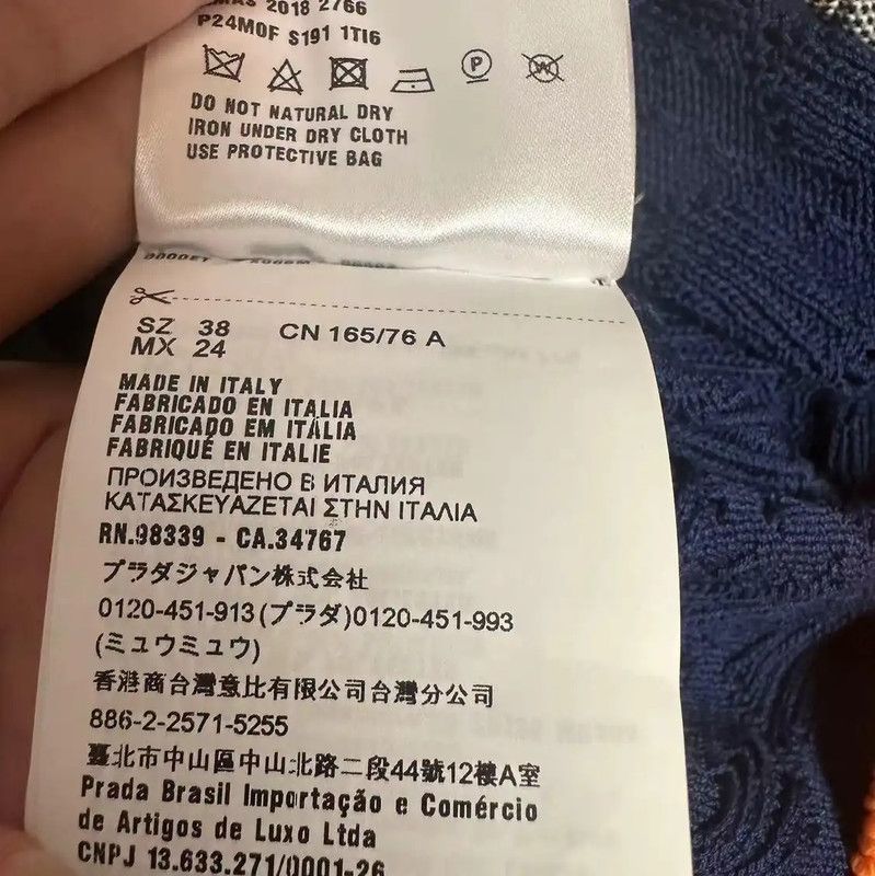 Prada Prada Summer Blue Cotton Logo T-Shirt Size S / US 4 / IT 40 - 5 Thumbnail
