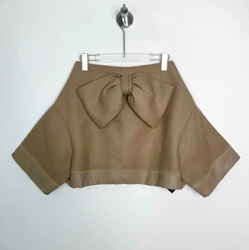 Prada Prada Brown Cotton Women's Jacket Size XXS / US 00 / IT 34 - 2 Thumbnail