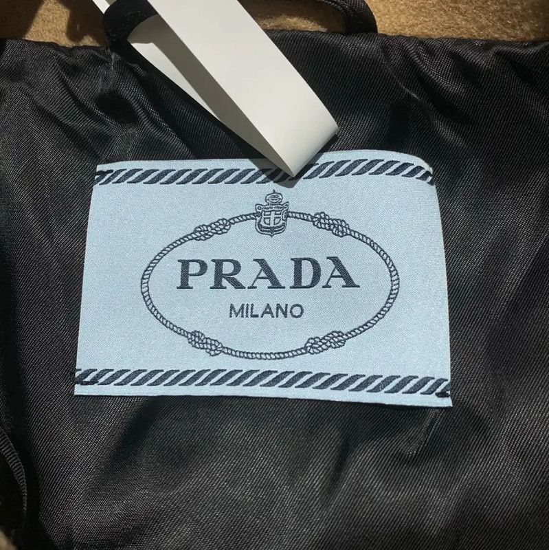 Prada Prada Brown Cotton Women's Jacket Size XXS / US 00 / IT 34 - 6 Thumbnail