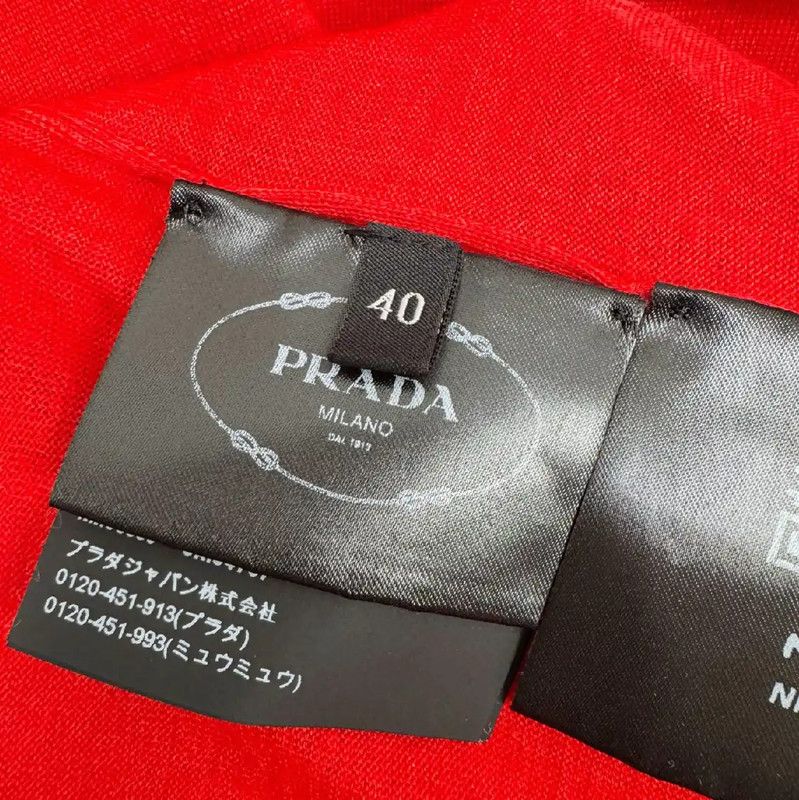 Prada Prada Summer Red Women's Short Sleeve T-Shirt Size S / US 4 / IT 40 - 7 Thumbnail