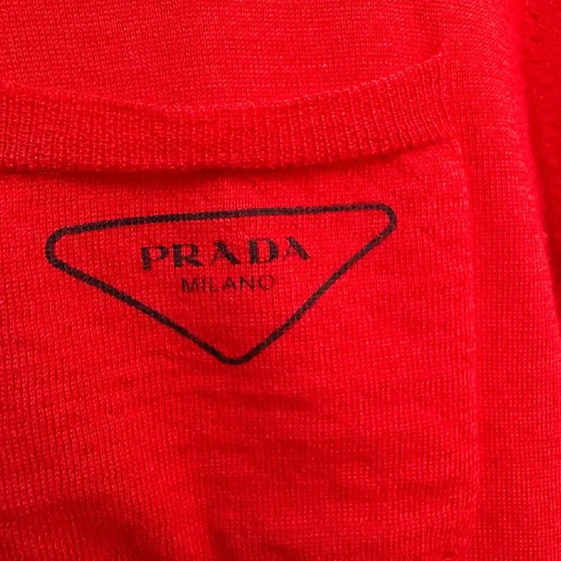 Prada Prada Summer Red Women's Short Sleeve T-Shirt Size S / US 4 / IT 40 - 5 Thumbnail