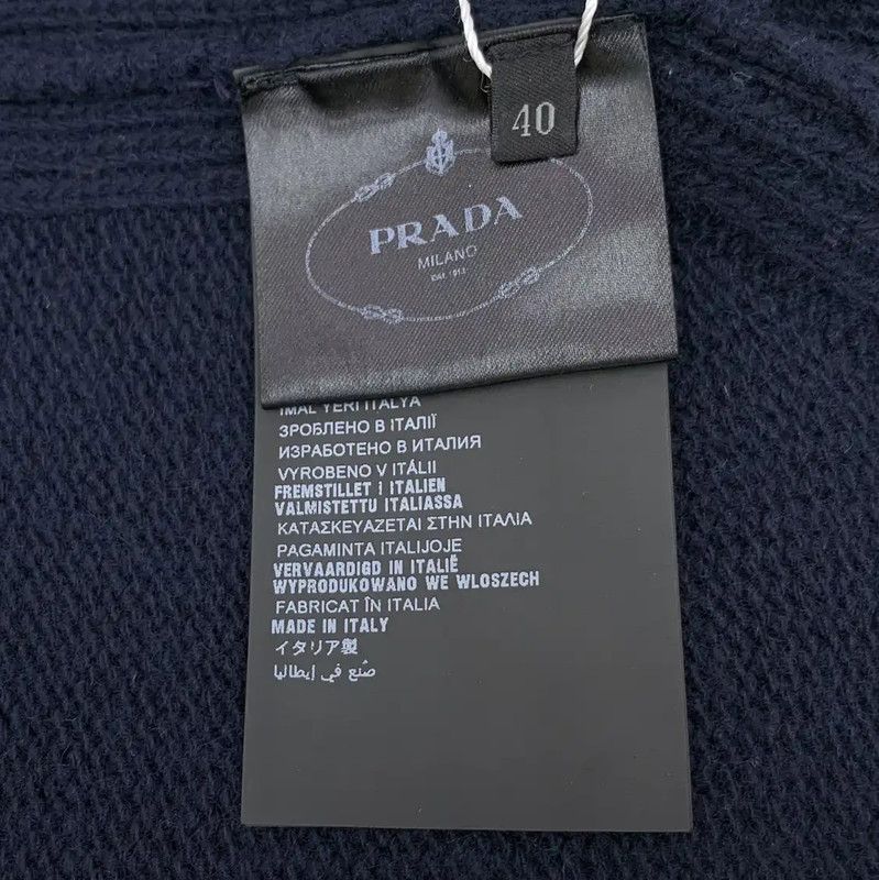 Prada Prada Women's Navy Wool Knit Sweater Size M / US 6-8 / IT 42-44 - 6 Thumbnail