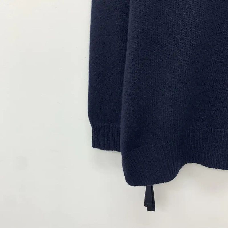 Prada Prada Women's Navy Wool Knit Sweater Size M / US 6-8 / IT 42-44 - 4 Thumbnail