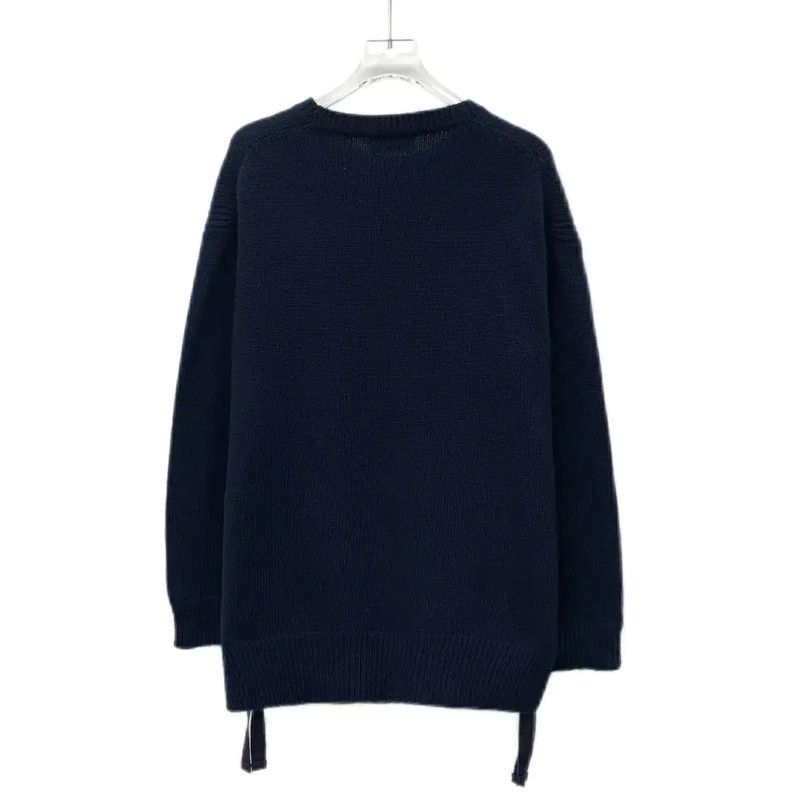 Prada Prada Women's Navy Wool Knit Sweater Size M / US 6-8 / IT 42-44 - 2 Thumbnail