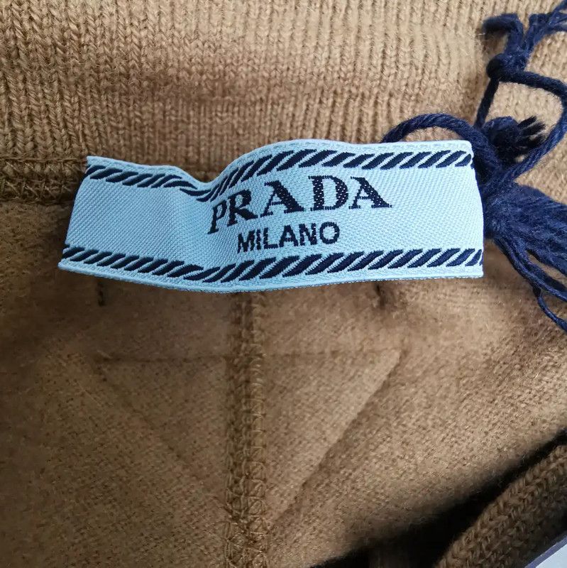 Prada Prada Casual Wool Logo Embroidered Pants Size 23" - 6 Thumbnail