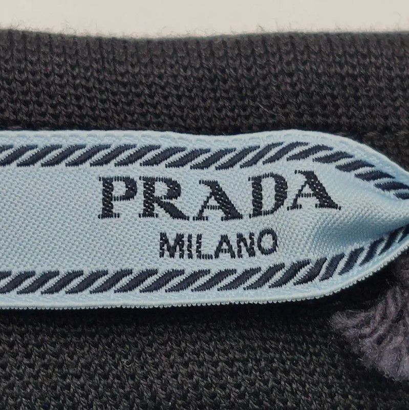 Prada Prada Black Polyester Embroidered Brand Logo Shorts Size 27" / US 4 / IT 40 - 5 Thumbnail