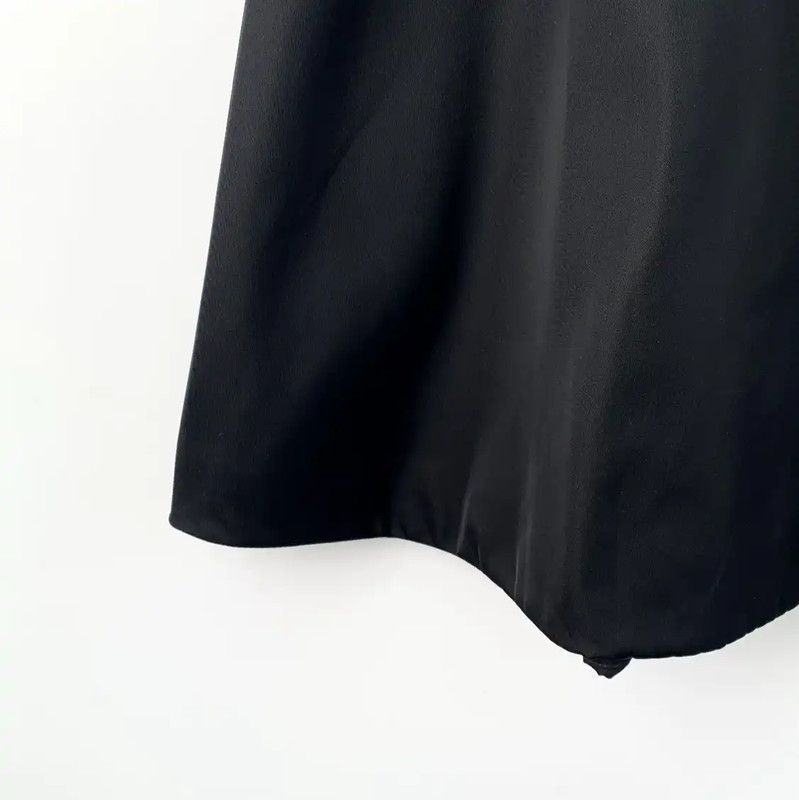 Prada Prada Black Nylon Midi Skirt Size 30" / US 8 / IT 44 - 4 Thumbnail
