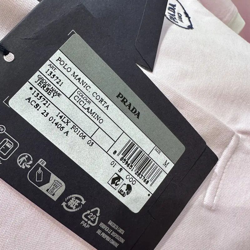 Prada Prada Pink Cotton T-Shirt for Women Size M / US 6-8 / IT 42-44 - 8 Thumbnail