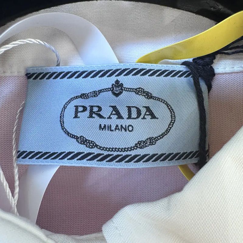 Prada Prada Pink Cotton T-Shirt for Women Size M / US 6-8 / IT 42-44 - 4 Thumbnail