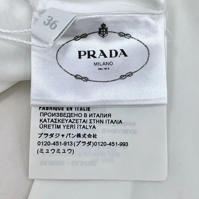 Prada Prada Color-block Cotton Dress for Women Size XS / US 0-2 / IT 36-38 - 6 Thumbnail