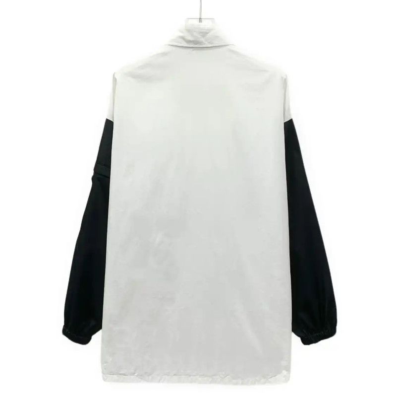 Prada Prada Women's Cotton Shirt with Black Sleeves Size M / US 6-8 / IT 42-44 - 2 Thumbnail