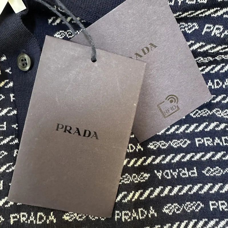 Prada Prada M Size Multicolor Cotton Women's T-Shirt Size M / US 6-8 / IT 42-44 - 6 Thumbnail