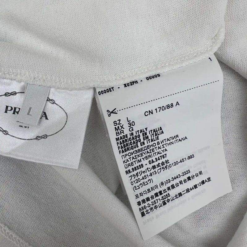 Prada Prada White Women's T-Shirt L Size Size L / US 10 / IT 46 - 5 Thumbnail