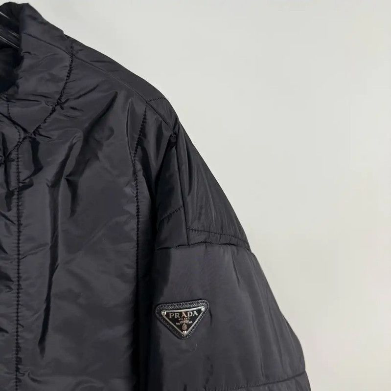 Prada Prada Black Polyester Women's Puffer Coat Size M / US 6-8 / IT 42-44 - 4 Thumbnail