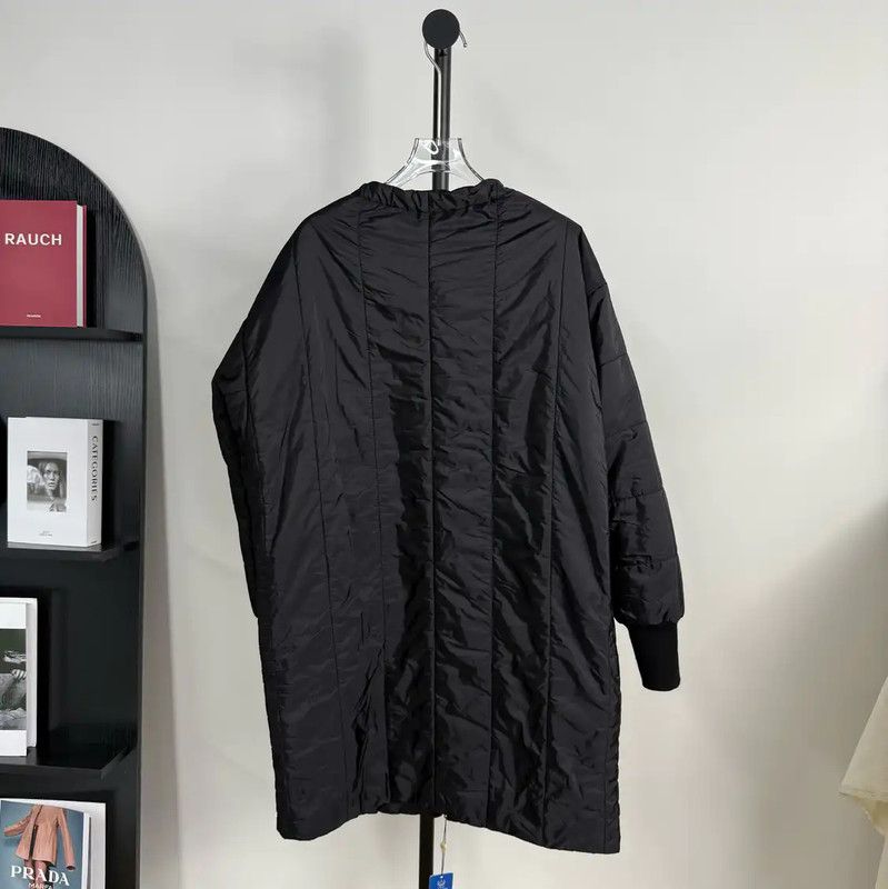 Prada Prada Black Polyester Women's Puffer Coat Size M / US 6-8 / IT 42-44 - 2 Thumbnail