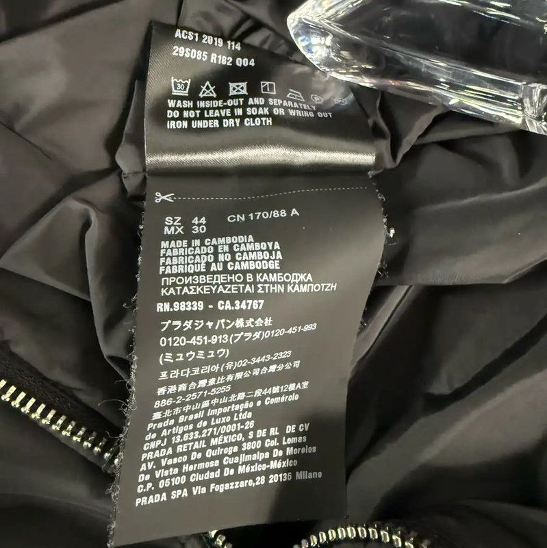 Prada Prada Black Polyester Women's Puffer Coat Size M / US 6-8 / IT 42-44 - 8 Thumbnail