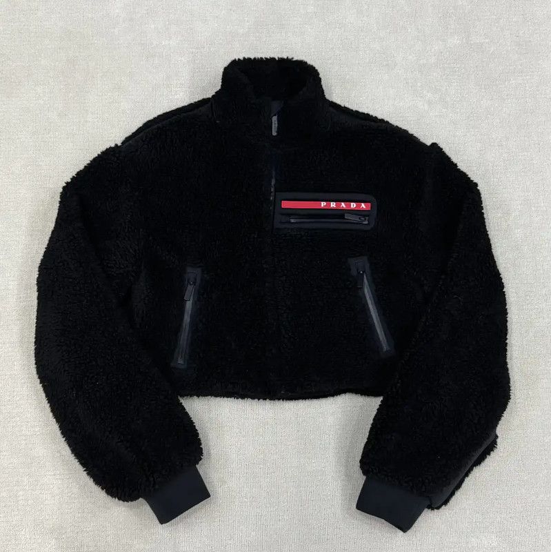 Prada Prada Black Logo Short Winter Jacket Size M / US 6-8 / IT 42-44 - 4 Thumbnail