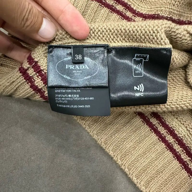 Prada Prada Brown Wool Women's Knit Sweater Size M / US 6-8 / IT 42-44 - 7 Thumbnail