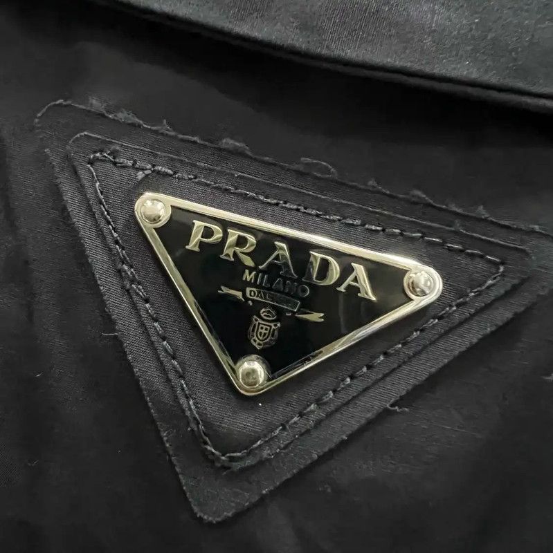 Prada Prada Black Cotton Long Sleeve Dress for Women Size ONE SIZE - 5 Thumbnail