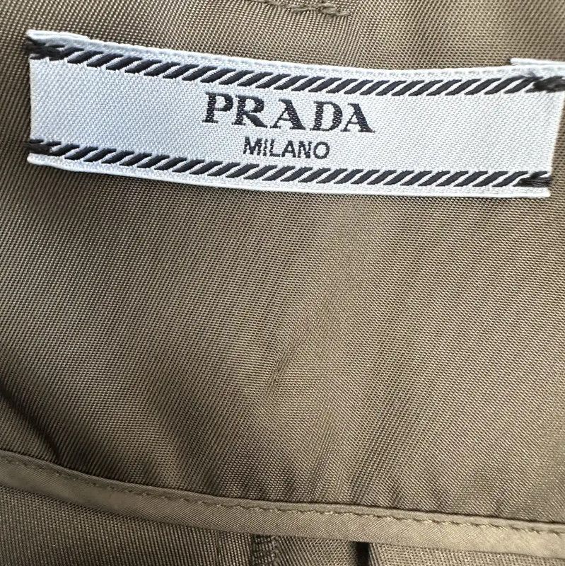 Prada Prada Green Women's Midi Skirt Size 23" - 4 Thumbnail