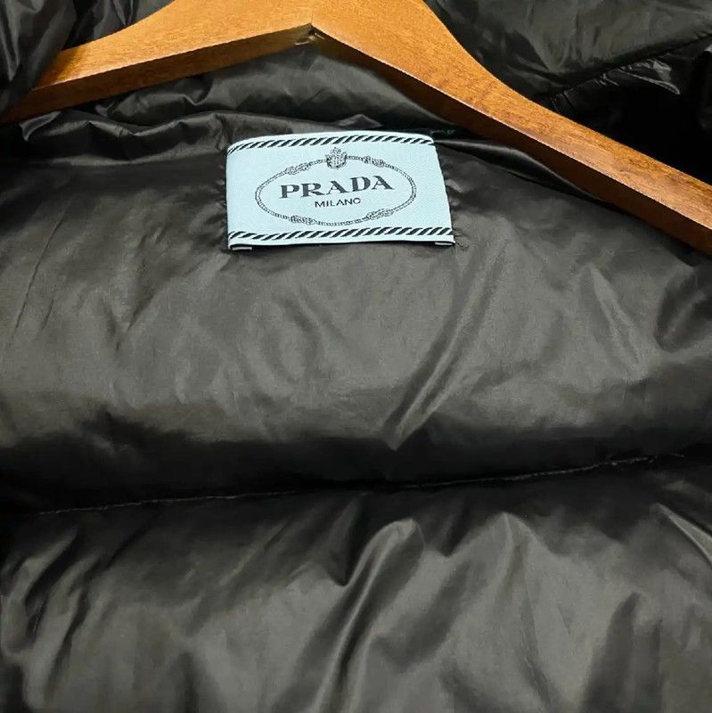 Prada Prada Black Nylon Women's Puffer Jacket Size L / US 10 / IT 46 - 3 Thumbnail