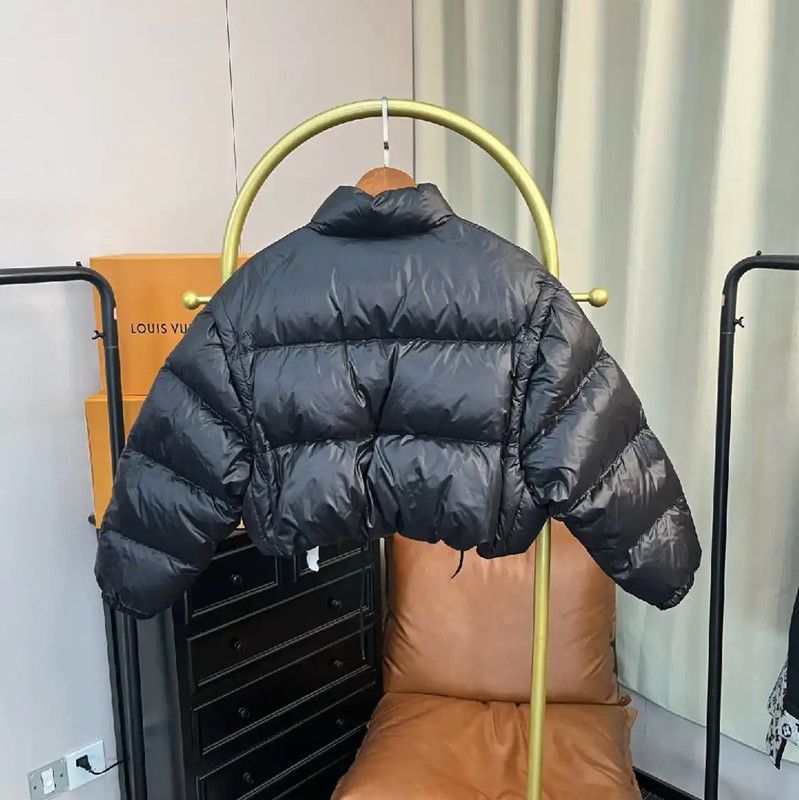 Prada Prada Black Nylon Women's Puffer Jacket Size L / US 10 / IT 46 - 2 Thumbnail