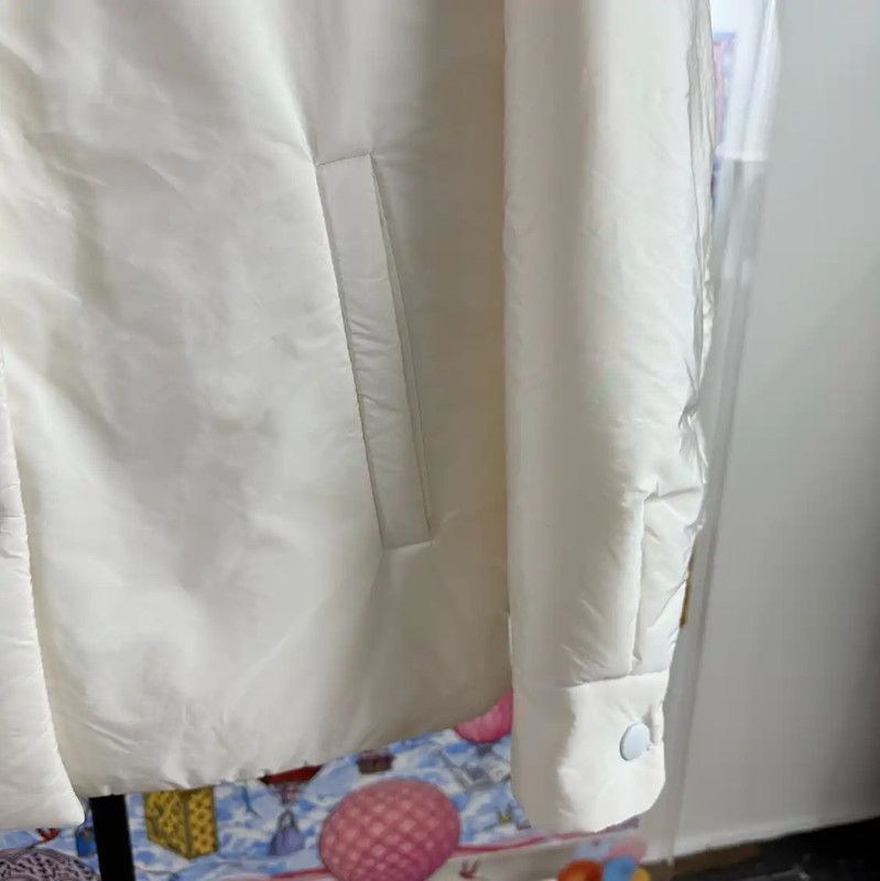 Prada Prada Cream Color Women's Jacket in Size L Size L / US 10 / IT 46 - 6 Thumbnail