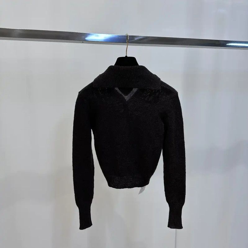 Prada Prada Dark Brown Women's Cardigan Size S / US 4 / IT 40 - 2 Thumbnail