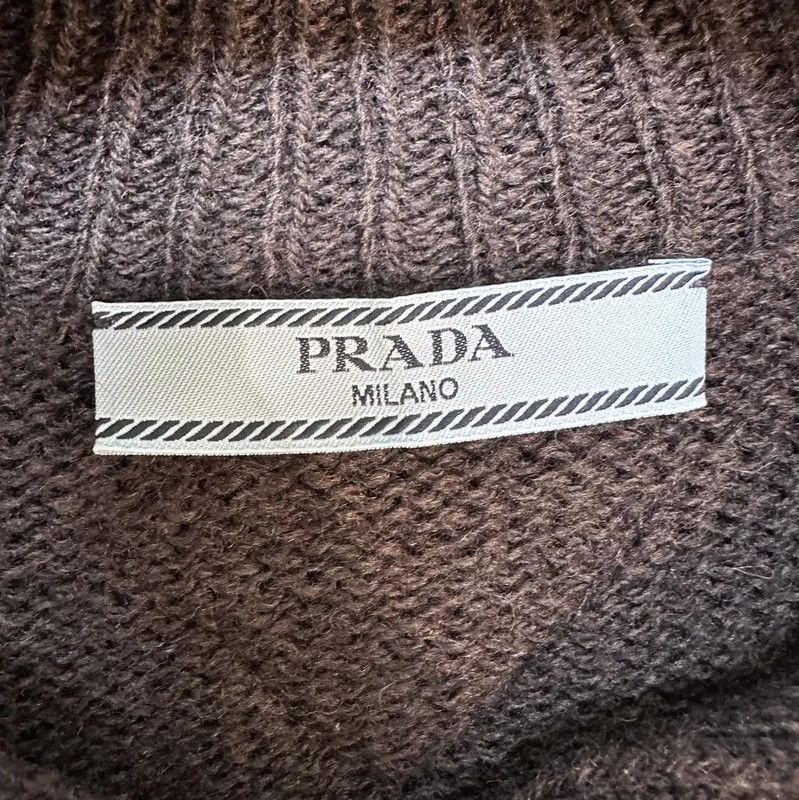 Prada Prada Dark Brown Women's Cardigan Size S / US 4 / IT 40 - 3 Thumbnail