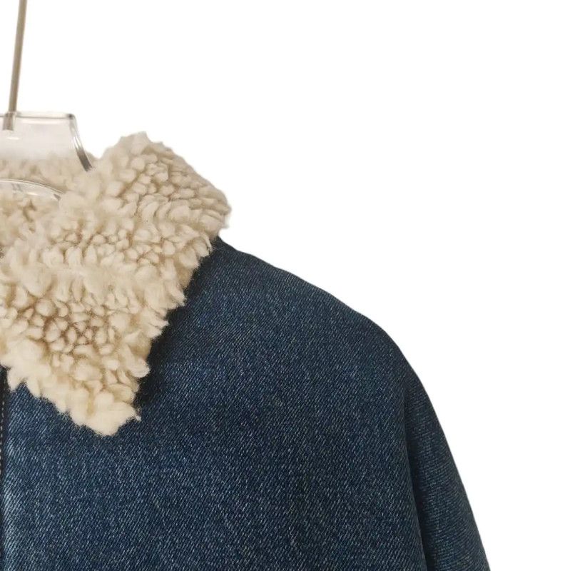 Prada Prada Blue Cotton Women's Jacket Size L / US 10 / IT 46 - 3 Thumbnail