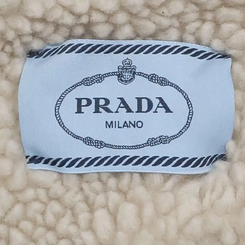 Prada Prada Blue Cotton Women's Jacket Size L / US 10 / IT 46 - 5 Thumbnail
