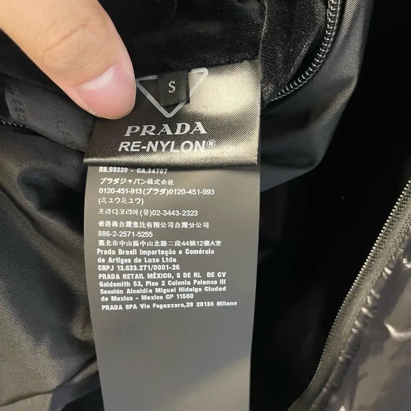 Prada Black Women's Cotton Puffer Jacket