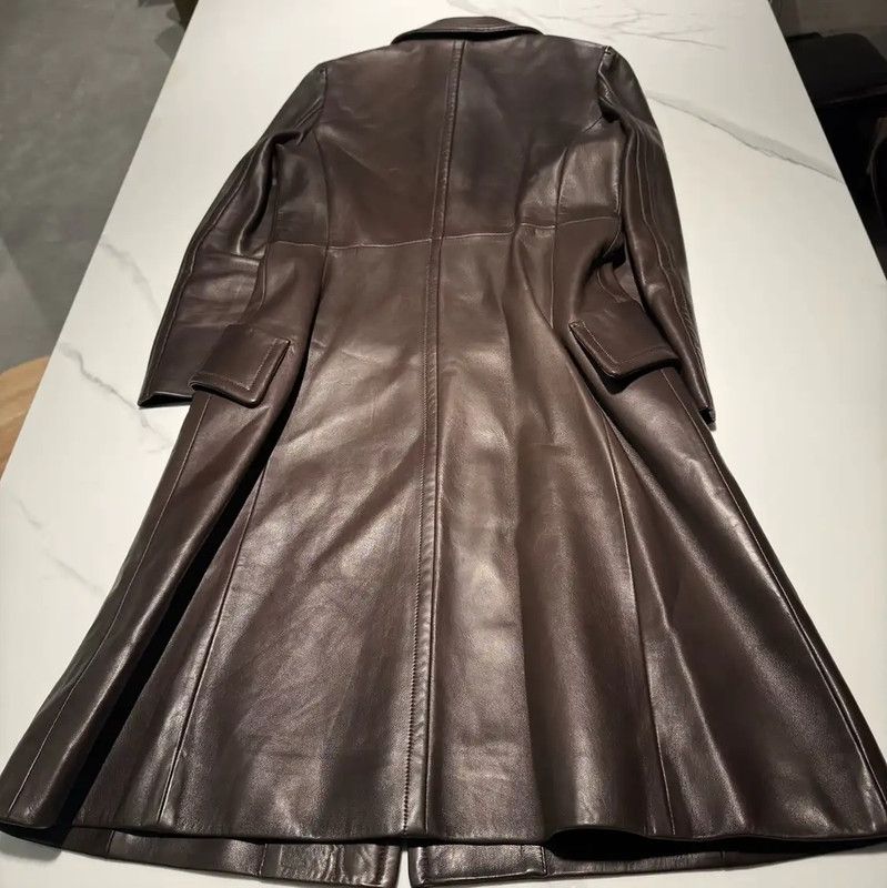 Prada Prada Brown Women's Trench Coat Size M / US 6-8 / IT 42-44 - 2 Thumbnail