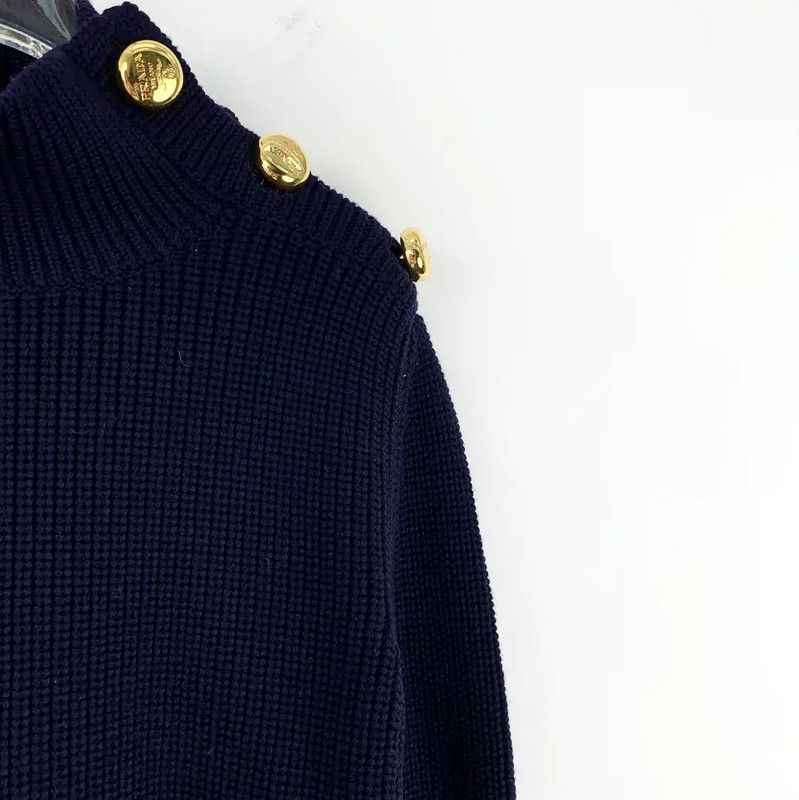 Prada Prada Dark Blue Knitted Wool Sweater Size S / US 4 / IT 40 - 5 Thumbnail