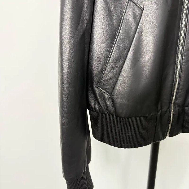 Prada Prada Black Leather Women's Jacket Size S Size S / US 4 / IT 40 - 5 Thumbnail